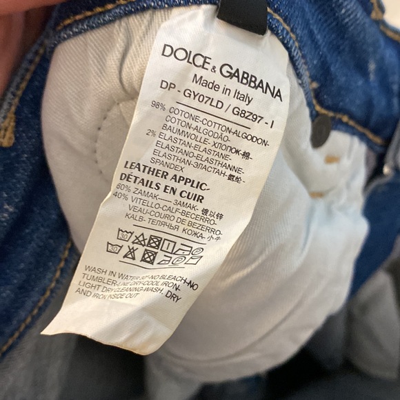 New D&G Fashion Peace & Love Slim Fit Jeans Size 34 ✌🏽 ❤️ - Picture 10 of 11